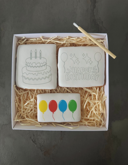 Birthday Paint Your Own Cookie Set