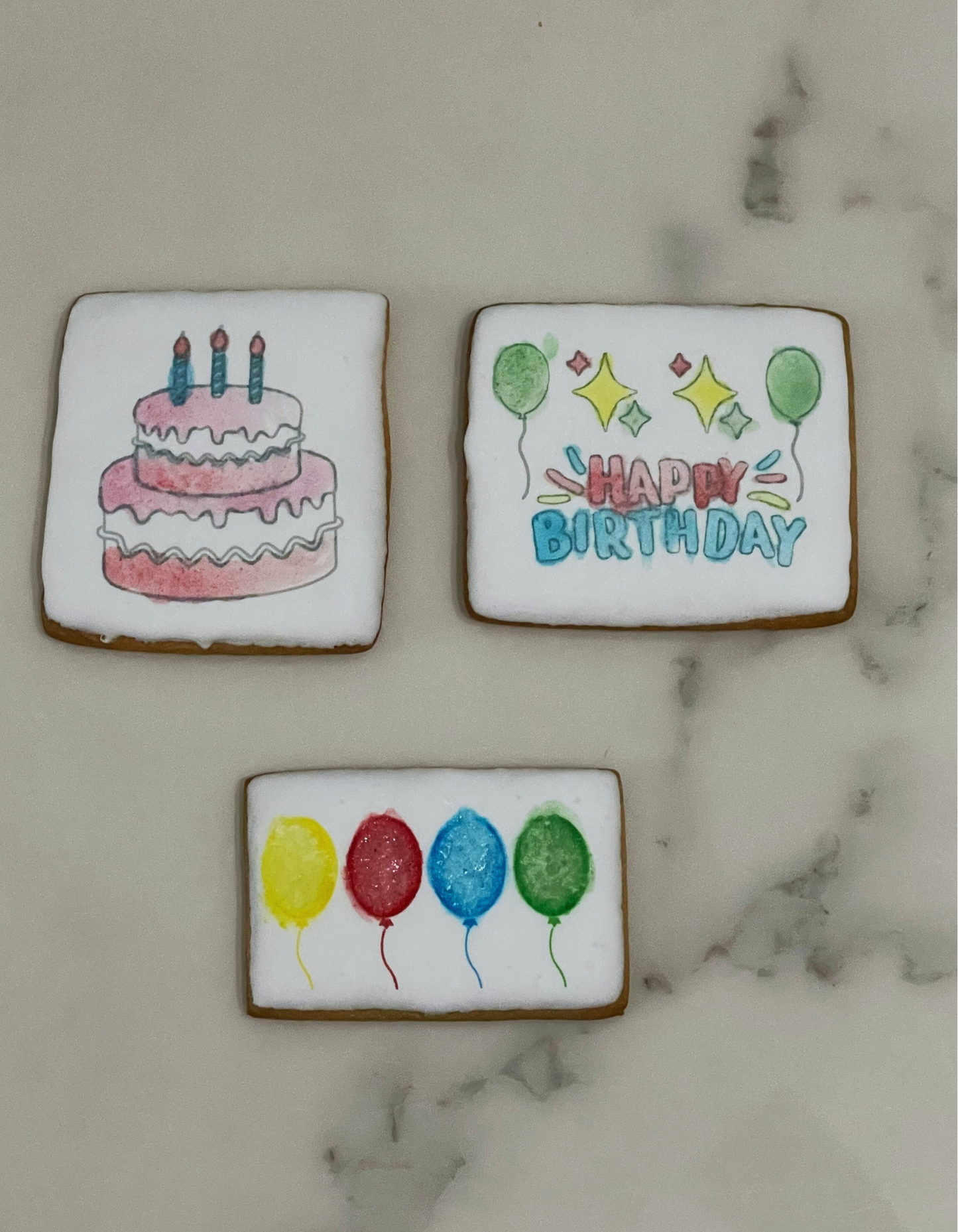 Birthday Paint Your Own Cookie Set