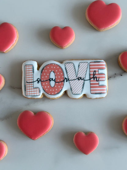 Named Love Cookie