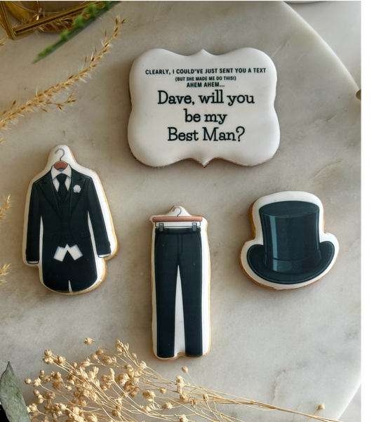 Personalised 'Will you be my Best Man' Cookie Set