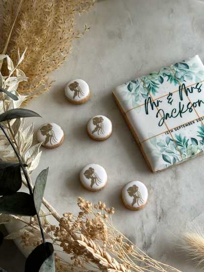 Personalised Wedding Tic Tac Toe Cookie