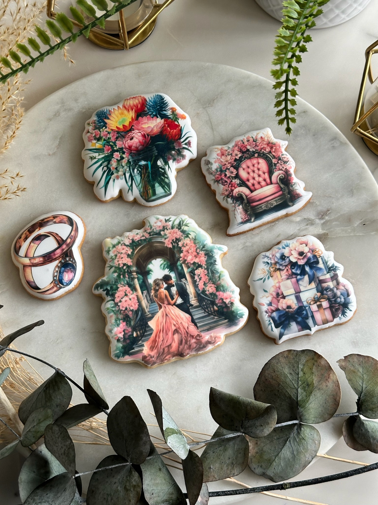 Wedding Collection Cookie Set of 5