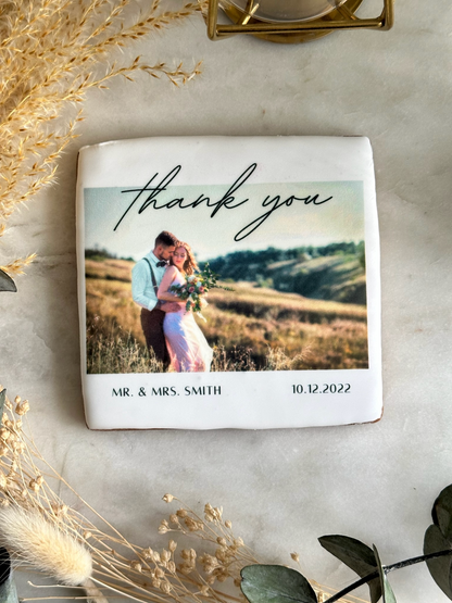 Personalised Photo 'Thank You' Wedding Favour